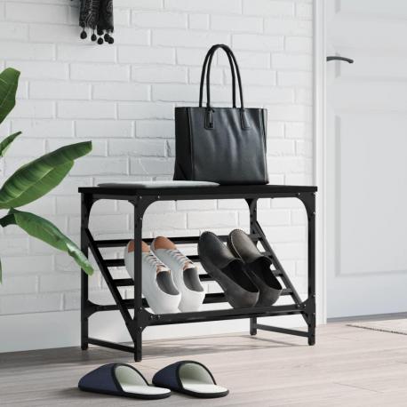 Skostativ 60x30x45 Cm Konstrueret Tr Sort