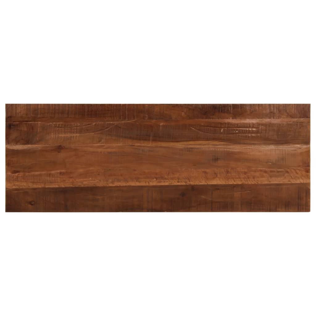 Bordplade 140x50x3,8 cm rektangulær massivt genbrugstræ