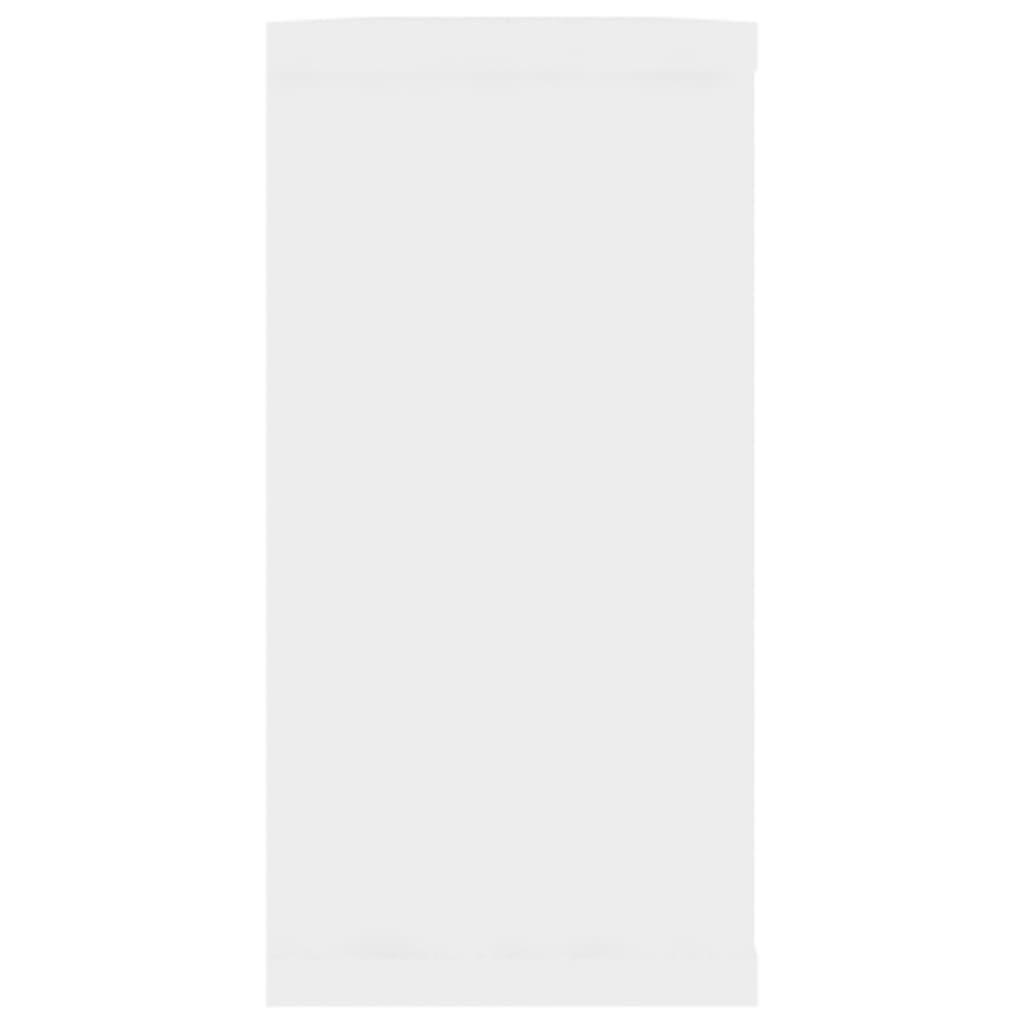 Væghængte kubehylder 2 stk. 100x15x30 cm konstrueret træ hvid