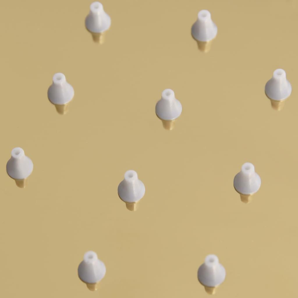 Regnbrusehoved 30x20 cm rektangulær rustfrit stål guldfarvet