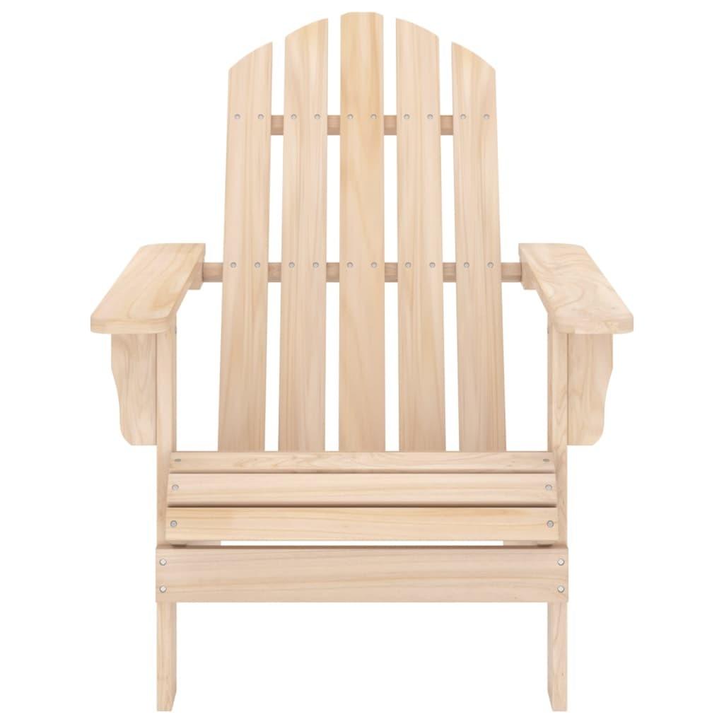 Adirondack-havestol med bord massivt grantræ