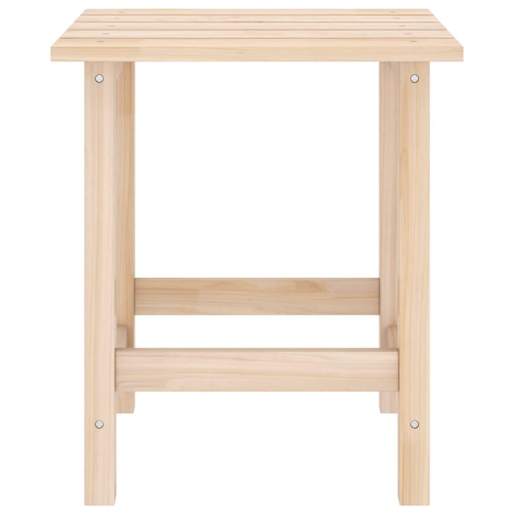 Adirondack-havestol med bord massivt grantræ