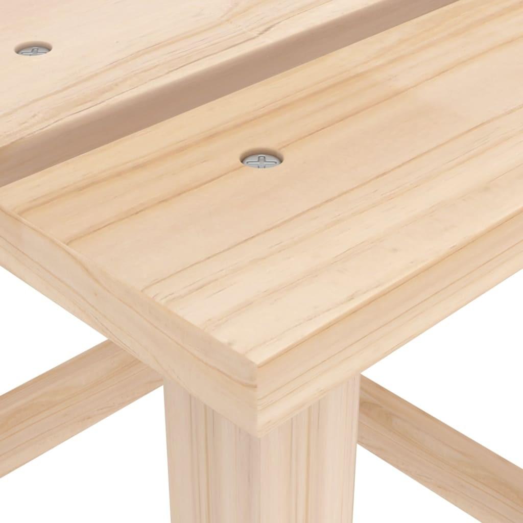Adirondack-havestol med bord massivt grantræ