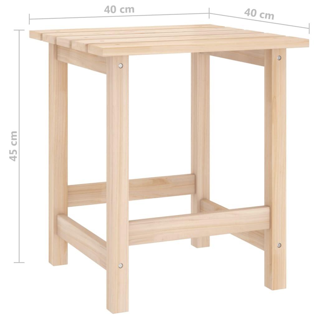 Adirondack-havestol med bord massivt grantræ