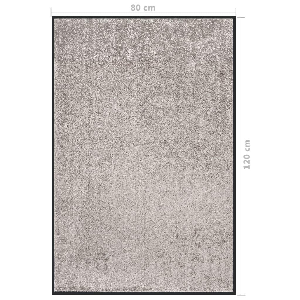 Dørmåtte 80x120 cm grå