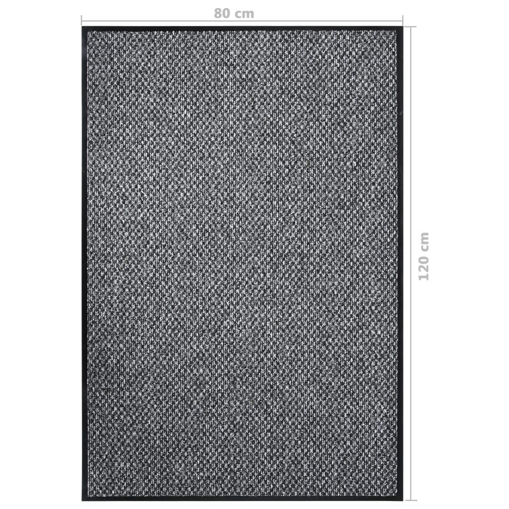 Dørmåtte 80x120 cm grå