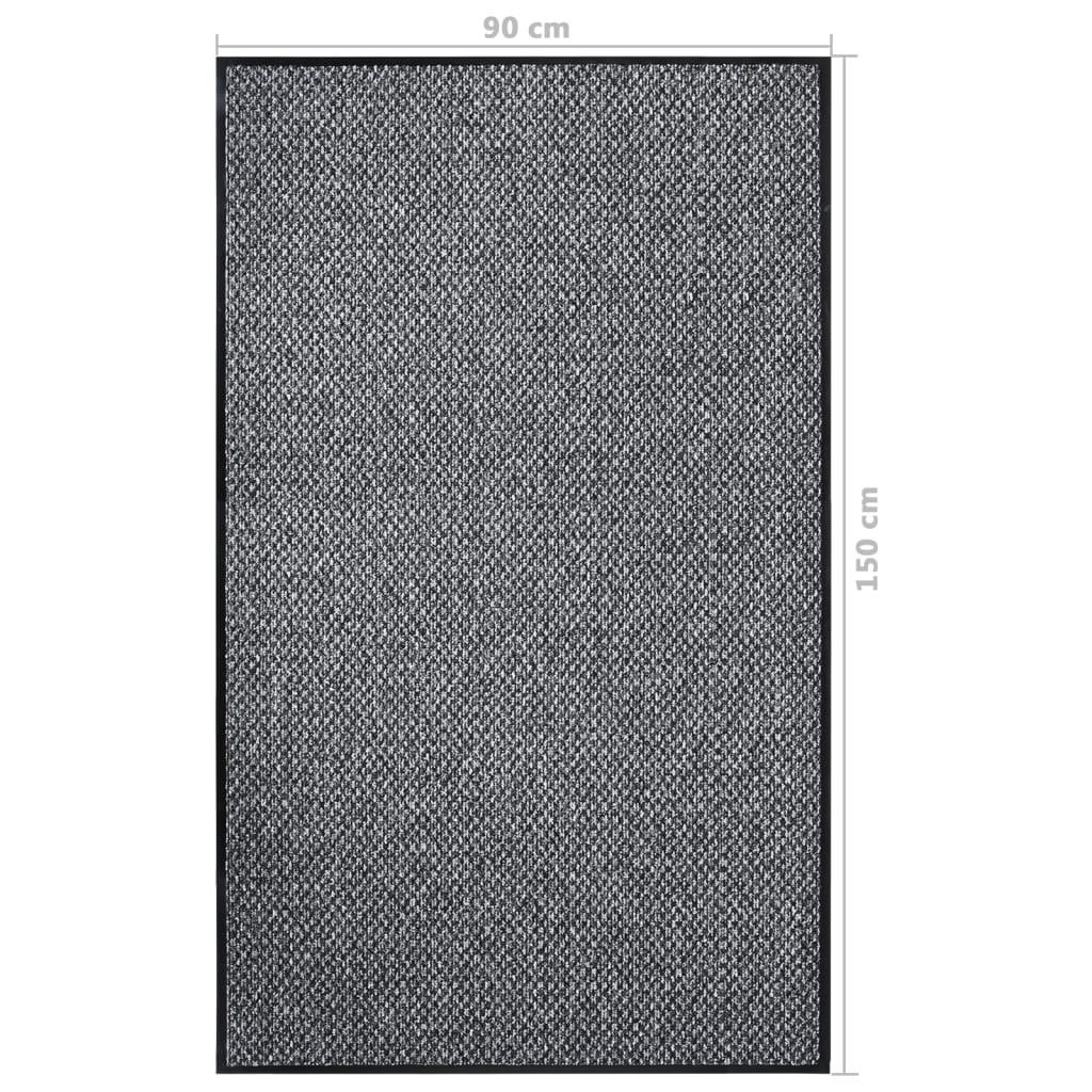 Dørmåtte 90x150 cm grå