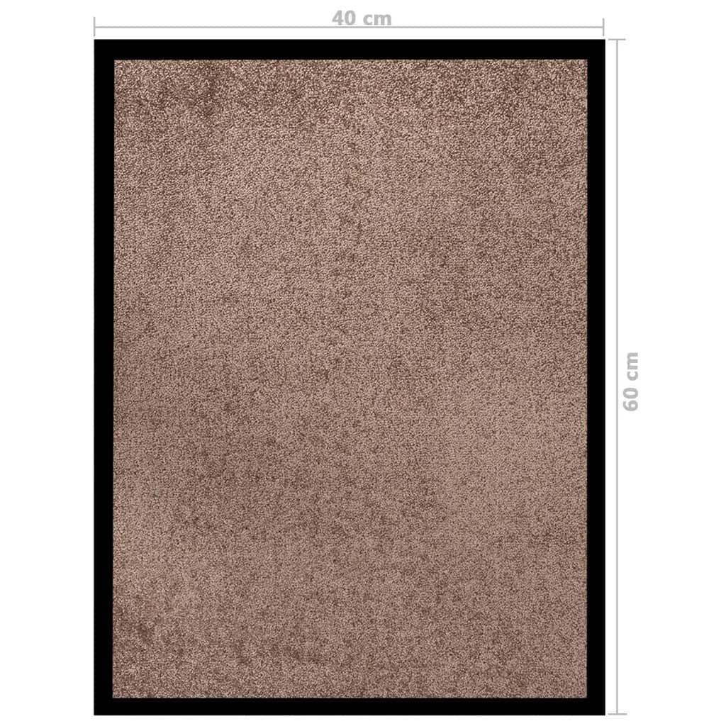 Dørmåtte 40x60 cm brun
