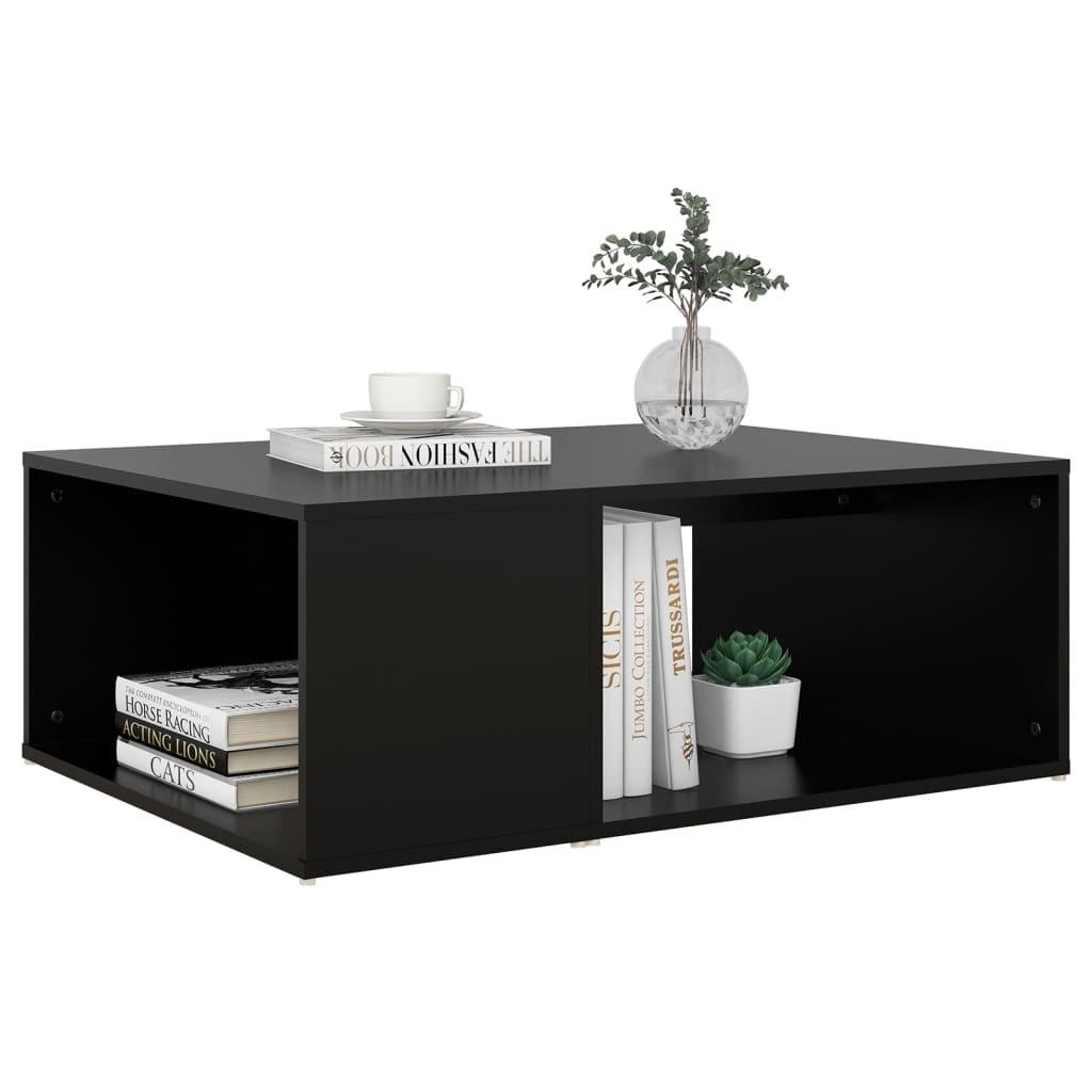 Sofabord 90x67x33 cm konstrueret træ sort