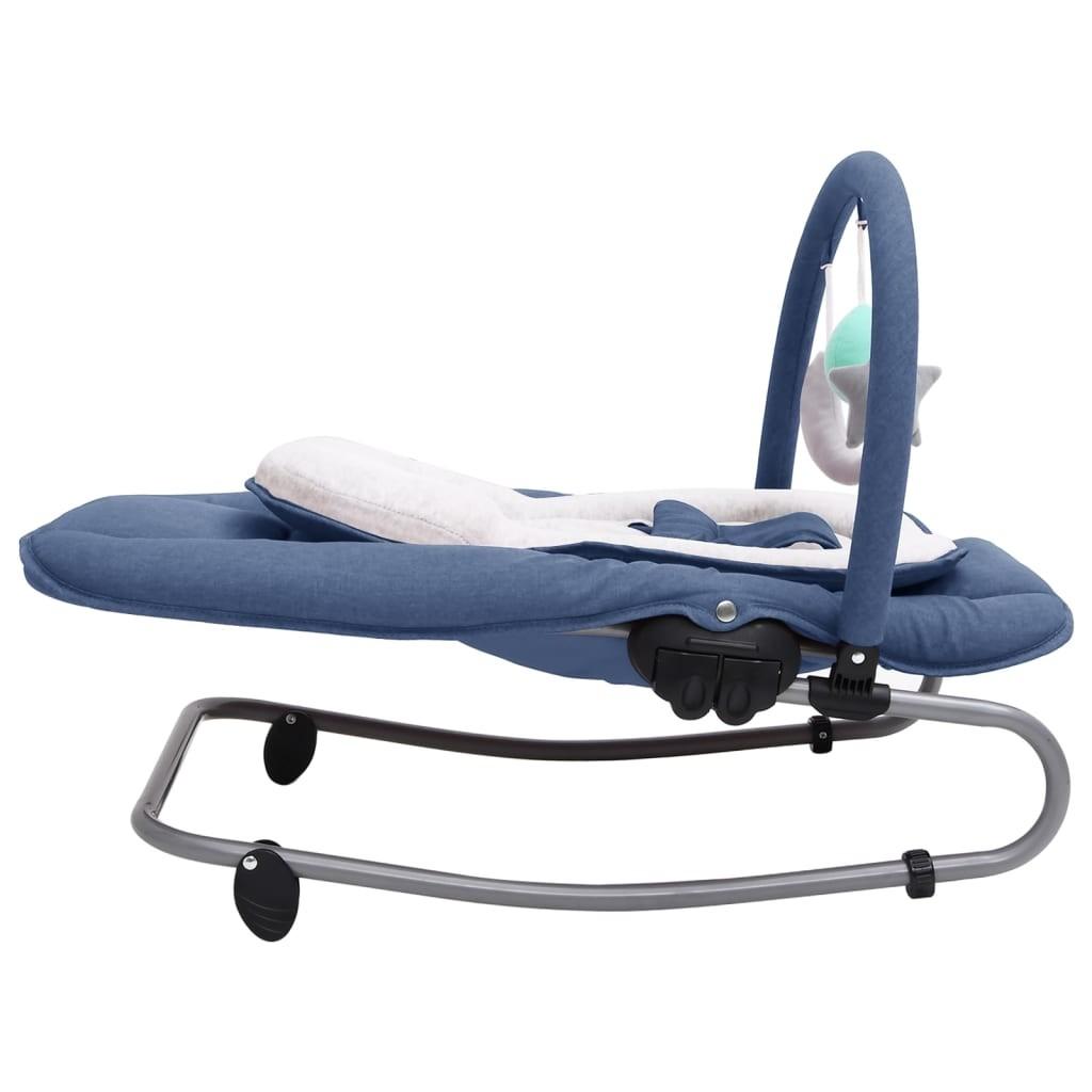 Skråstol til baby stål marineblå