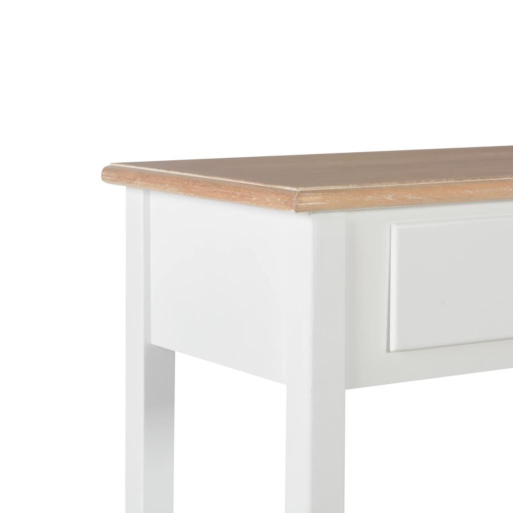 Konsolbord 110x35x80 cm MDF hvid