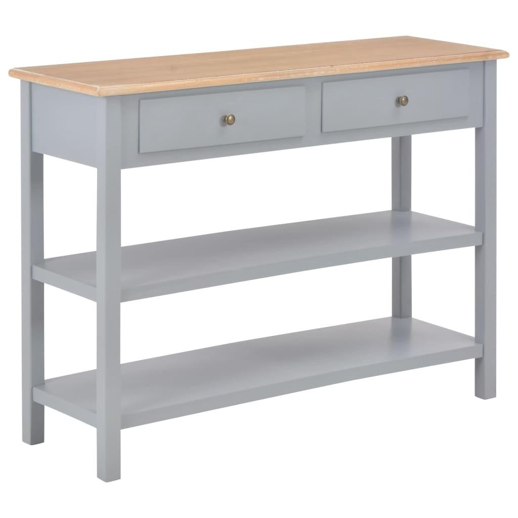 Konsolbord 110x35x80 cm MDF grå