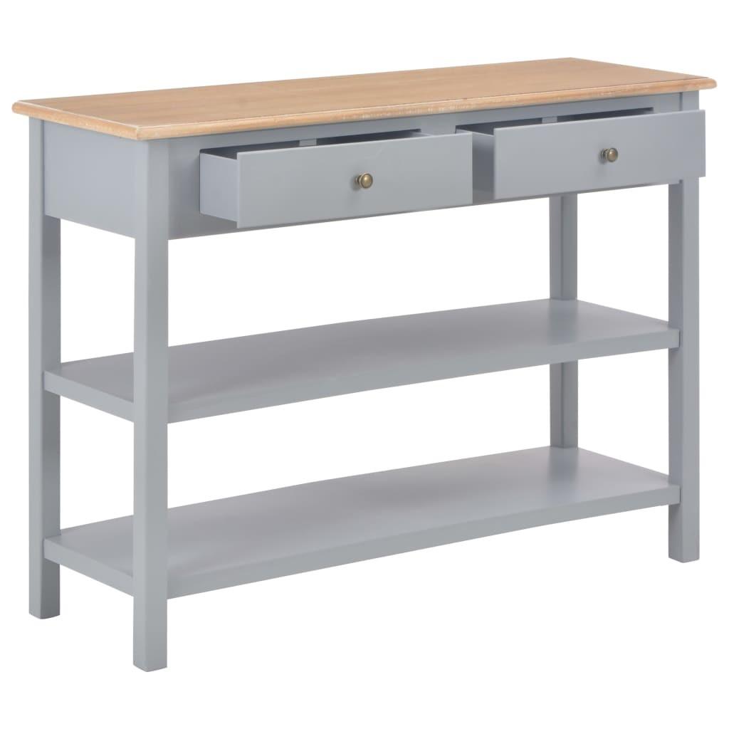 Konsolbord 110x35x80 cm MDF grå
