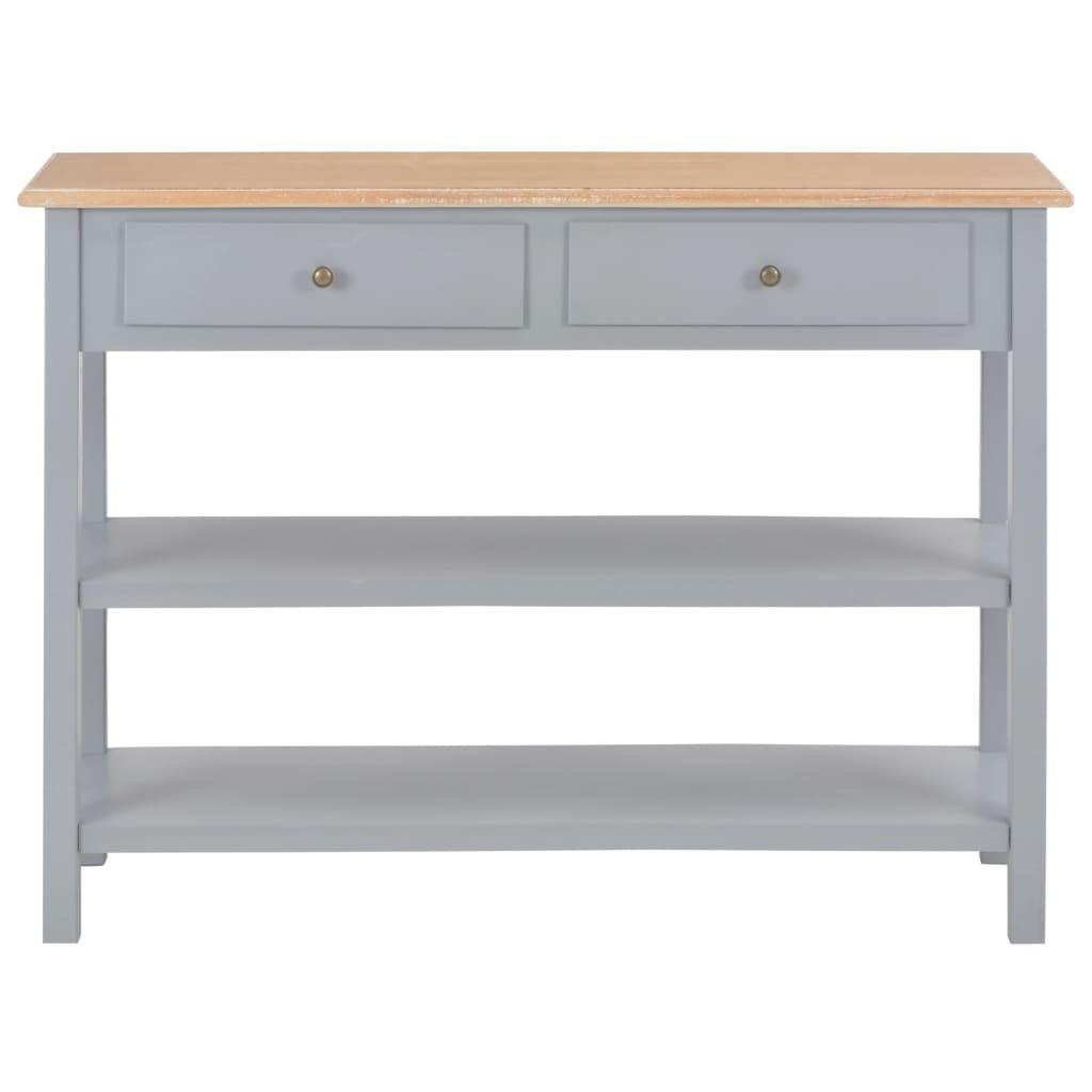 Konsolbord 110x35x80 cm MDF grå