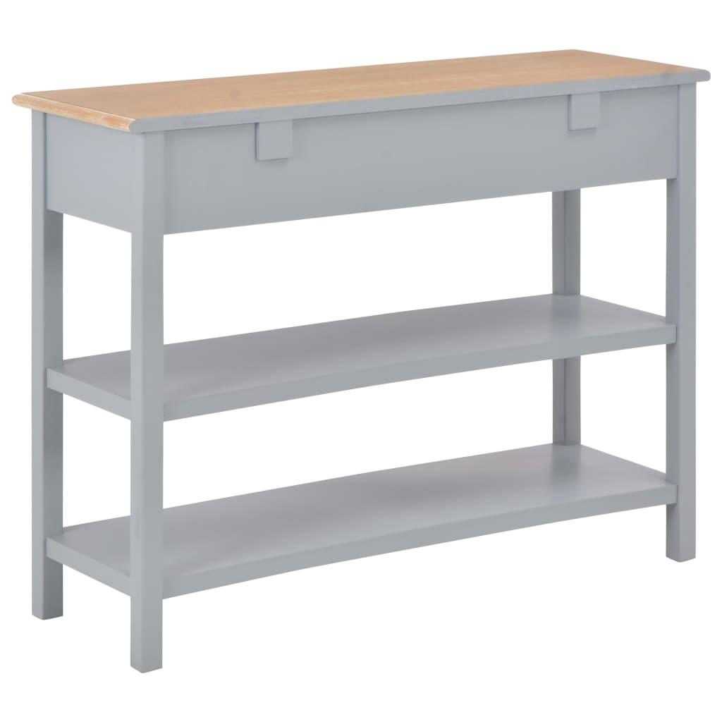 Konsolbord 110x35x80 cm MDF grå