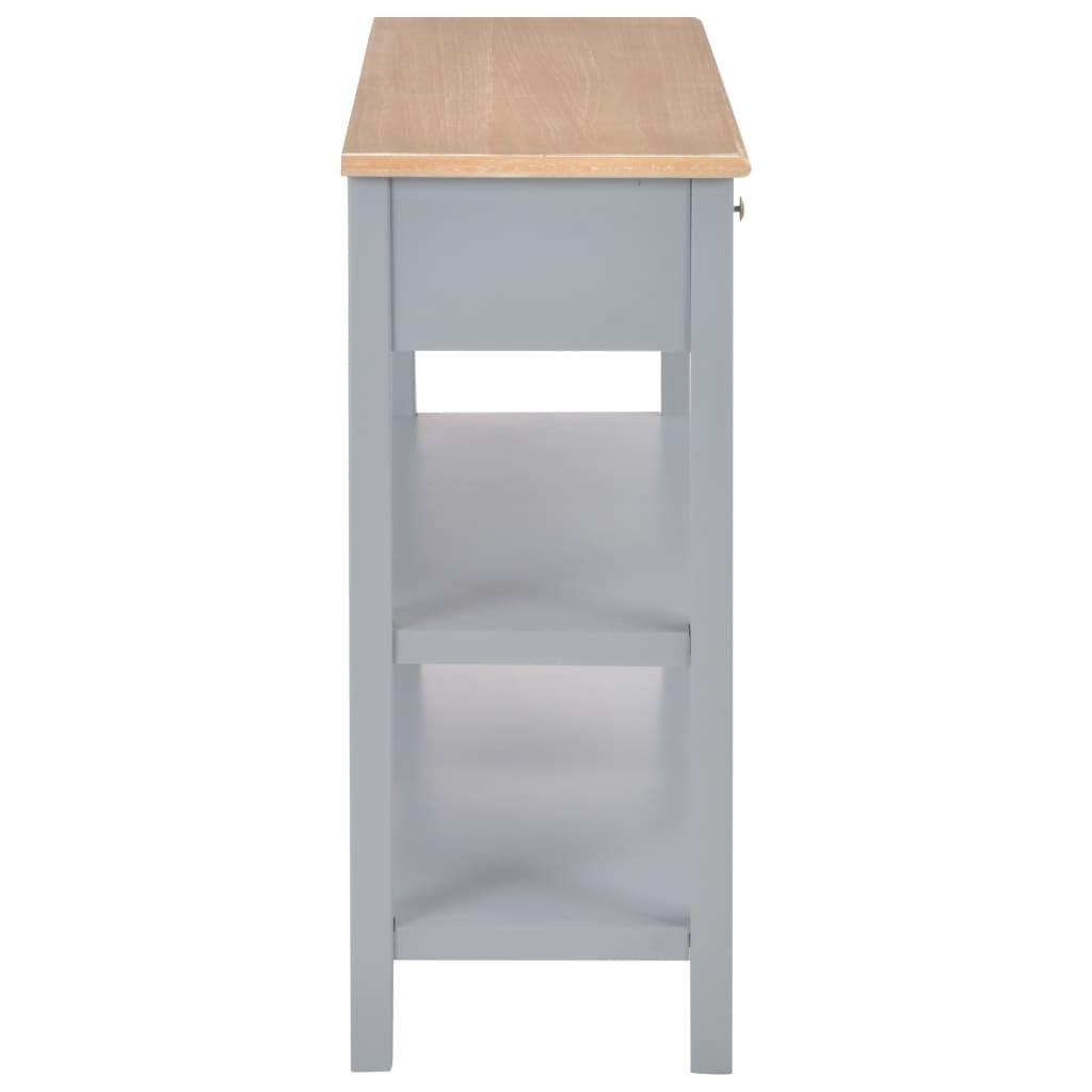 Konsolbord 110x35x80 cm MDF grå