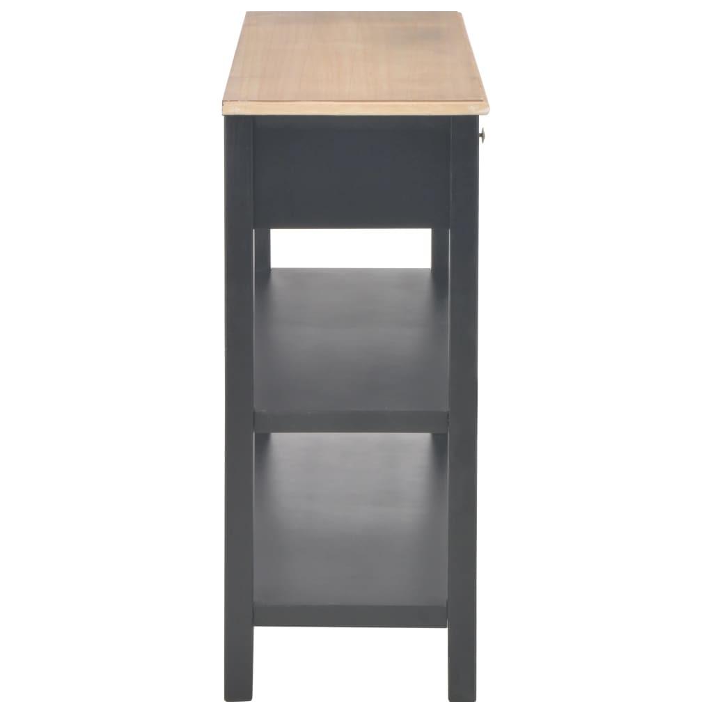 Skænk 110 x 35 x 80 cm MDF sort