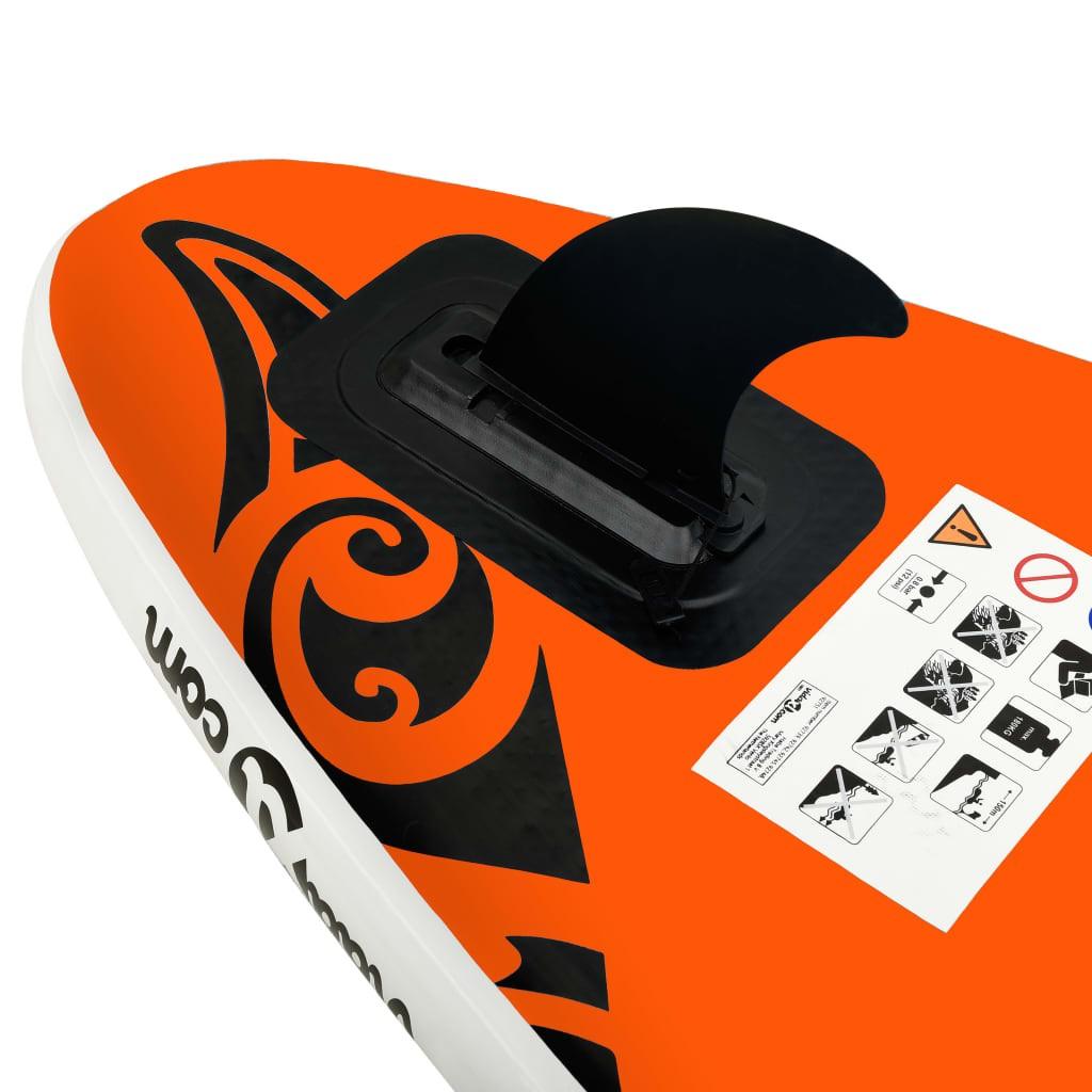 Oppusteligt paddleboardsæt 366x76x15 orange