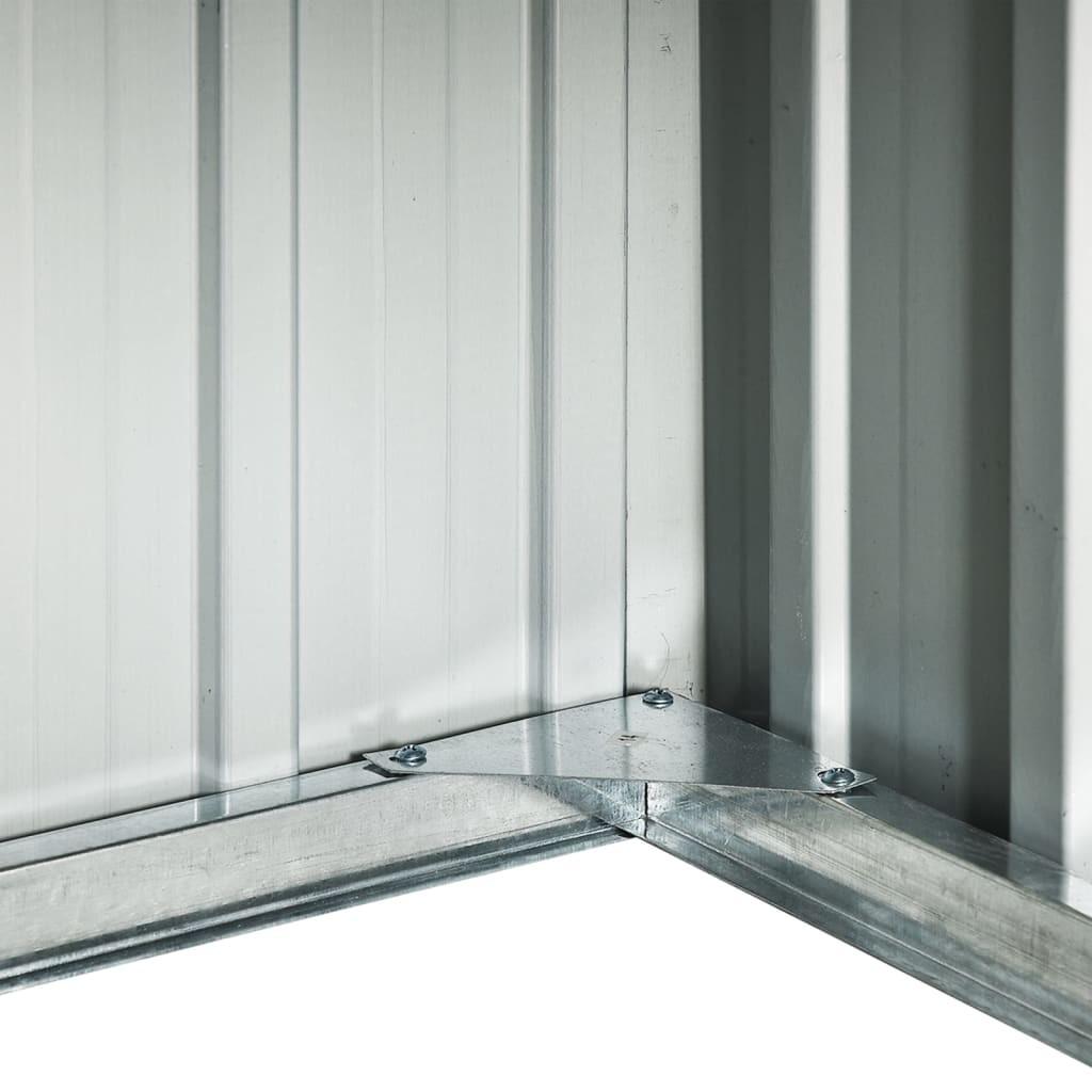 Garage til robotplæneklipper 92x97x63 cm galvaniseret stål grå