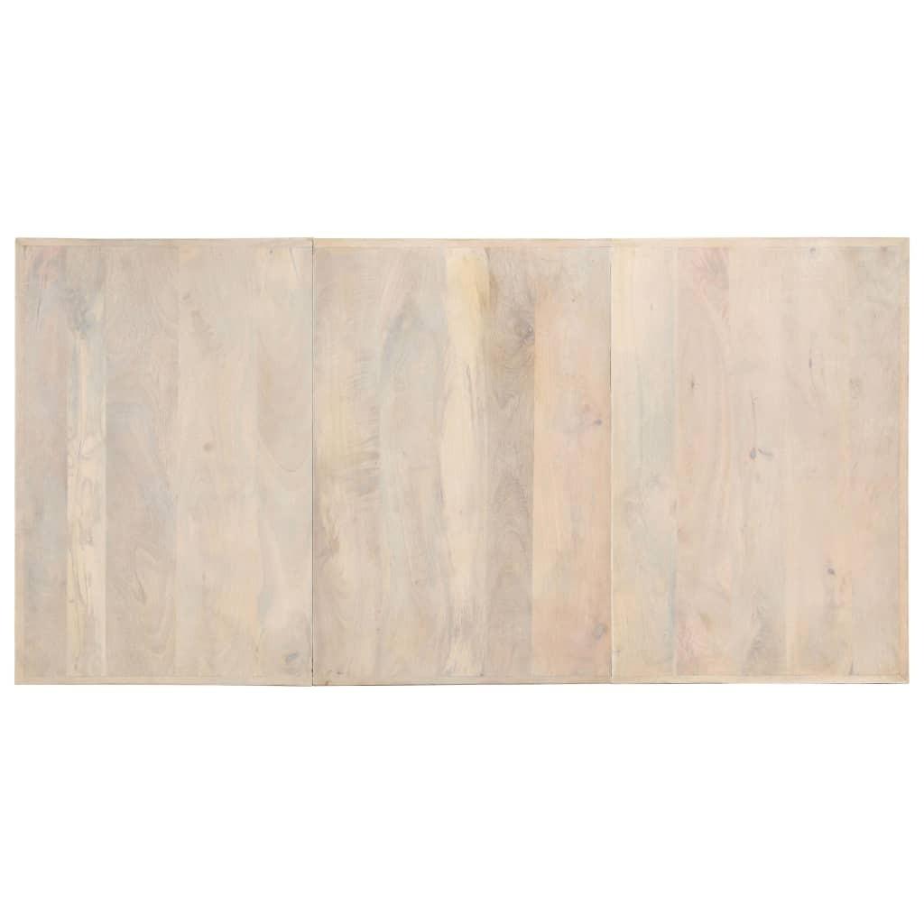 Spisebord 180 x 90 x 76 cm massivt afbleget mangotræ