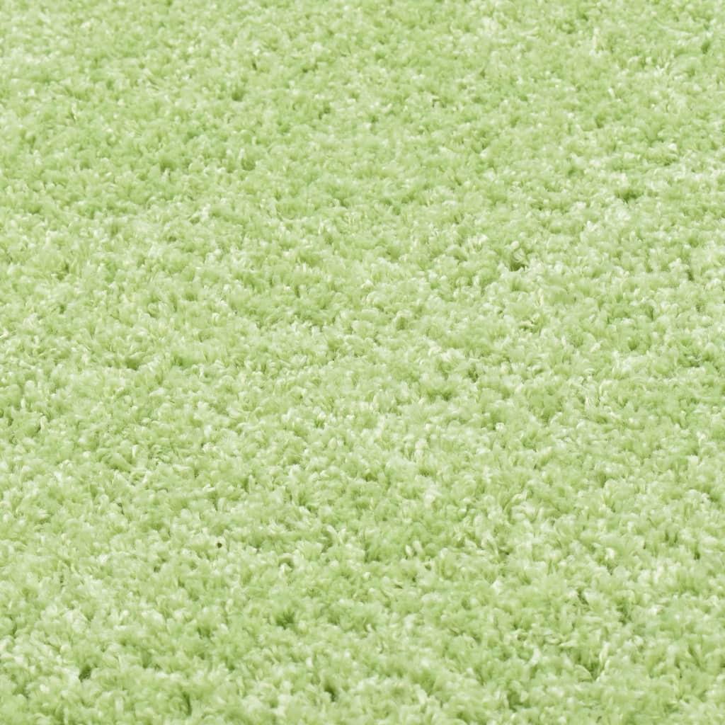 Shaggy gulvtæppe 160 cm grøn