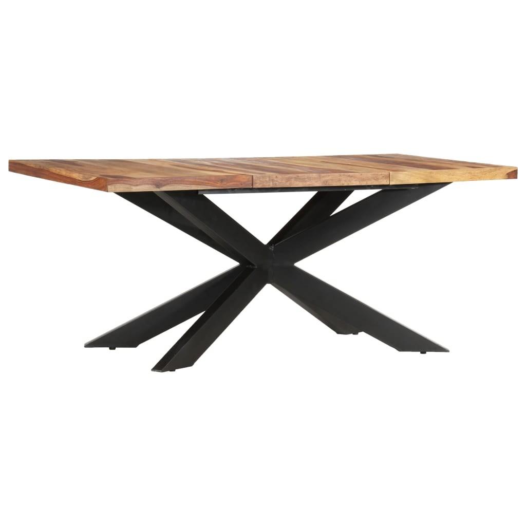 Spisebord 180 x 90 x 76 cm massivt akacietræ