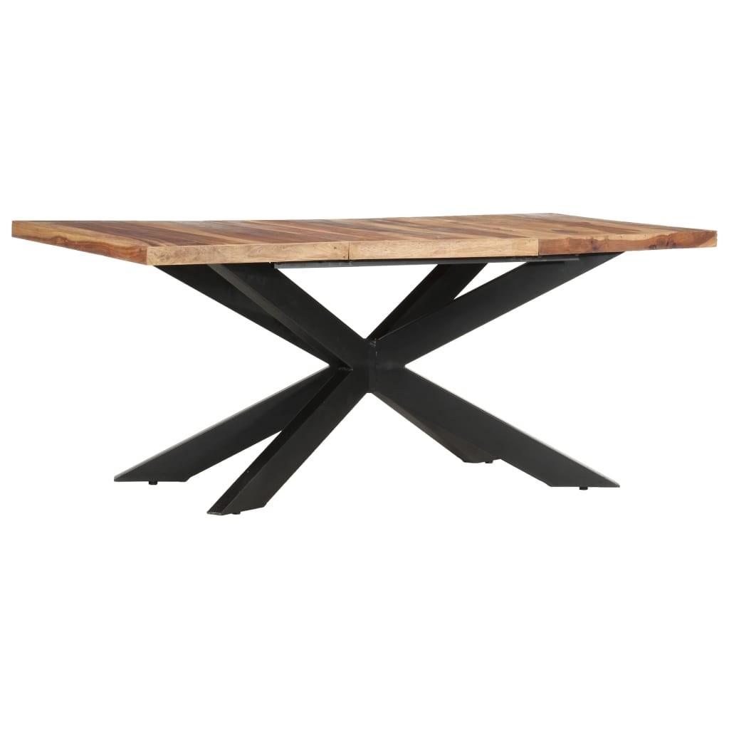 Spisebord 180 x 90 x 76 cm massivt akacietræ