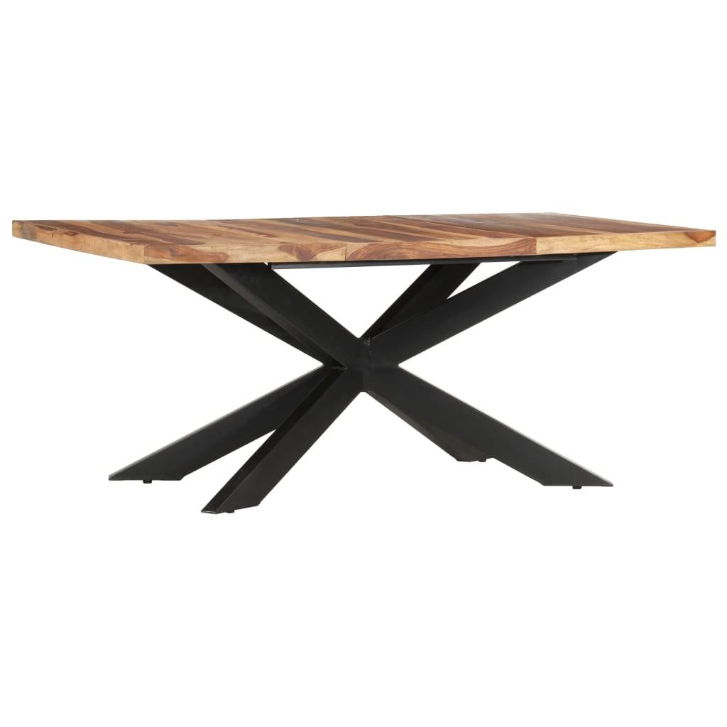 Spisebord 180 x 90 x 76 cm massivt akacietræ
