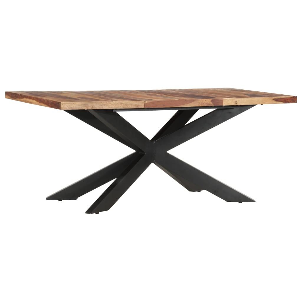 Spisebord 180 x 90 x 76 cm massivt akacietræ
