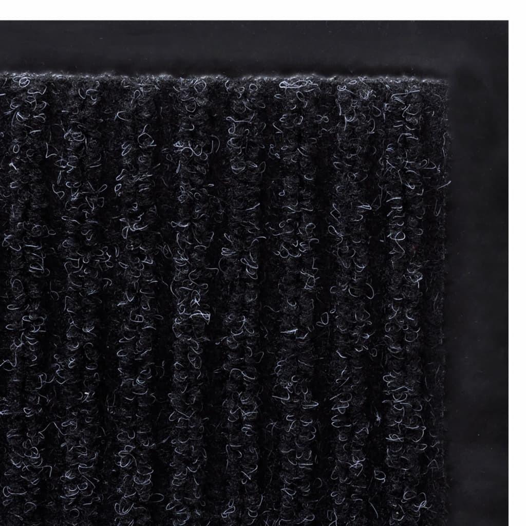 Dørmåtte 117x220 cm PVC sort