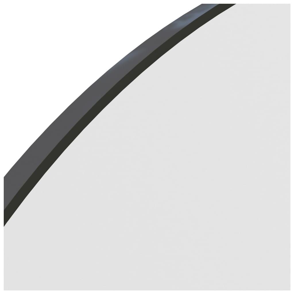 Spejl med LED-lamper 60x40 cm buet glas