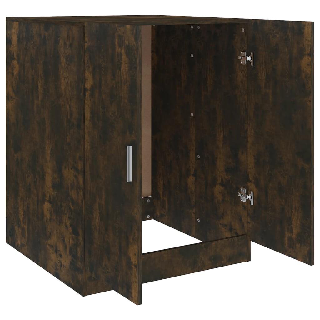 Vaskemaskineskab 71x71,5x91,5 cm røget egetræsfarve
