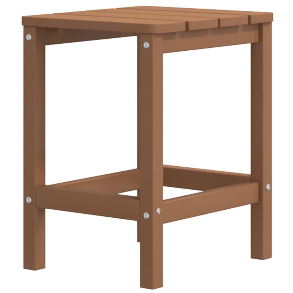 Adirondack-havebord 38x38x46 HDPE brun