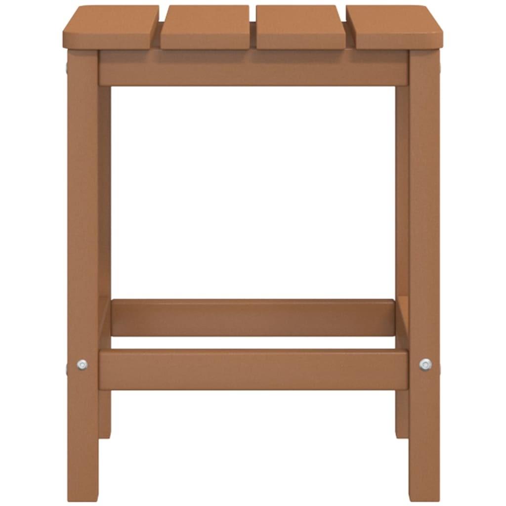 Adirondack-havebord 38x38x46 HDPE brun