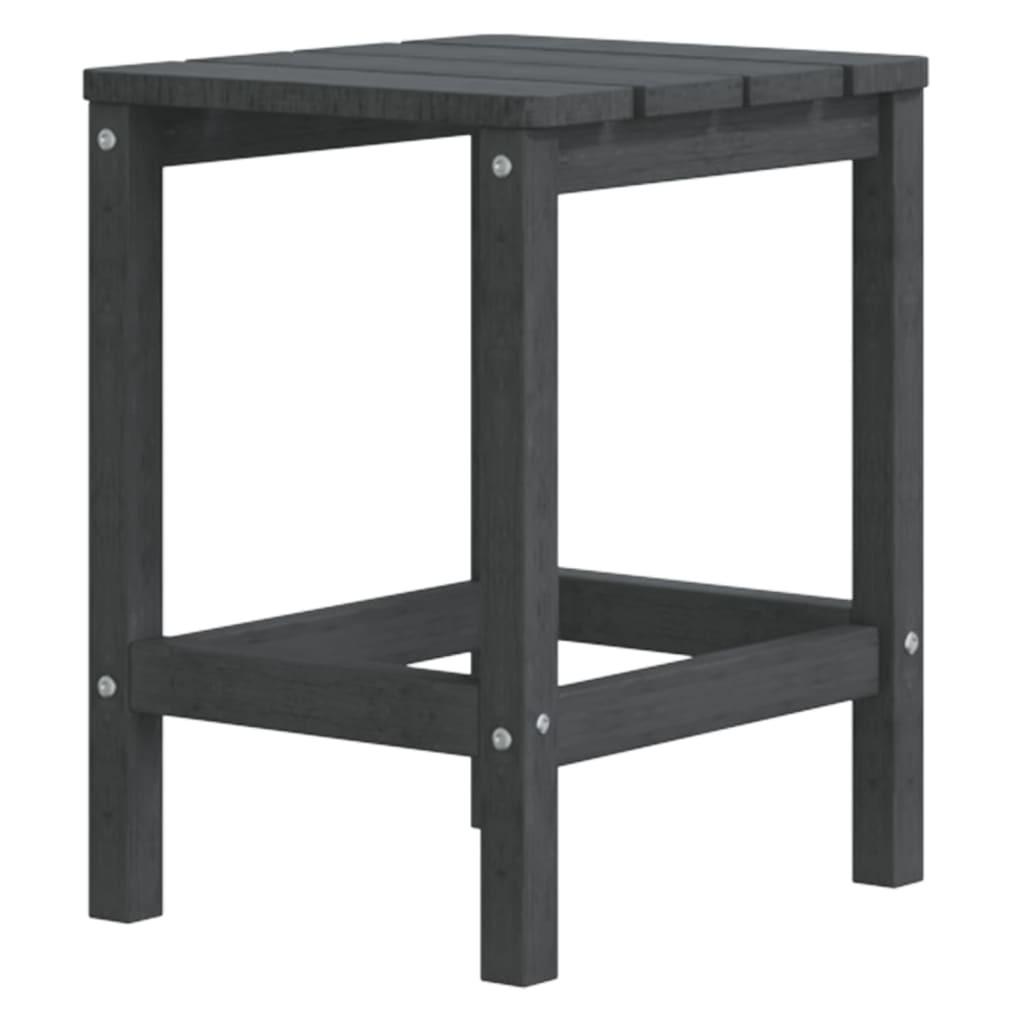 Adirondack-havebord 38x38x46 HDPE antracitgrå