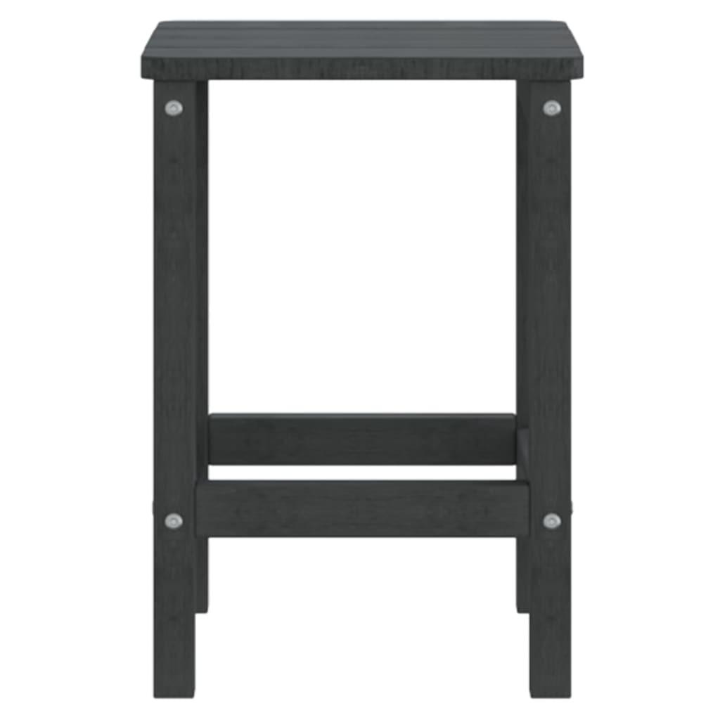 Adirondack-havebord 38x38x46 HDPE antracitgrå