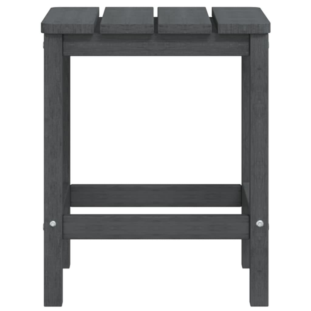 Adirondack-havebord 38x38x46 HDPE antracitgrå