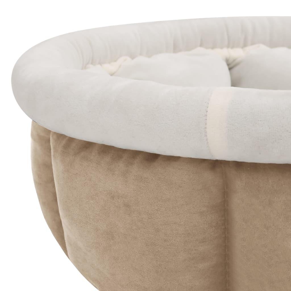 Hundeseng 59x59x24 cm beige