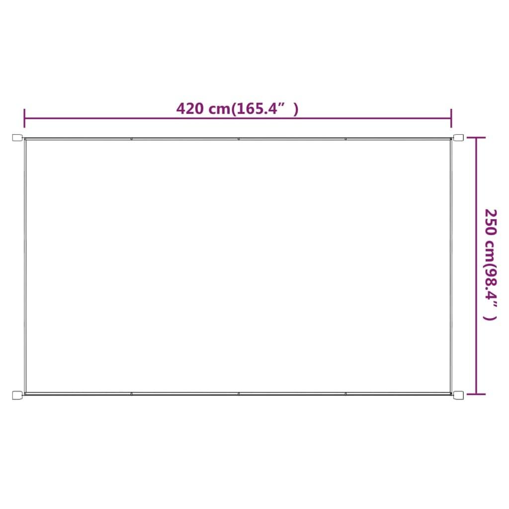 Lodret markise 250x420 cm oxfordstof blå