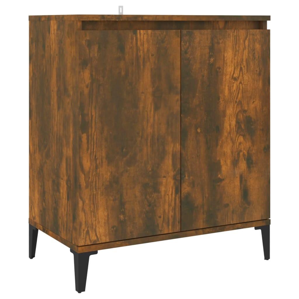 Skænk 60x35x70 cm konstrueret træ røget egetræsfarve