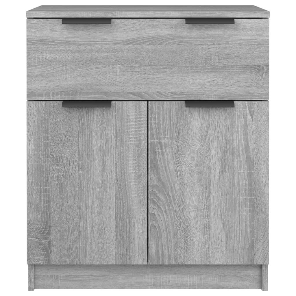 Skænk 60x30x70 cm konstrueret træ grå sonoma-eg
