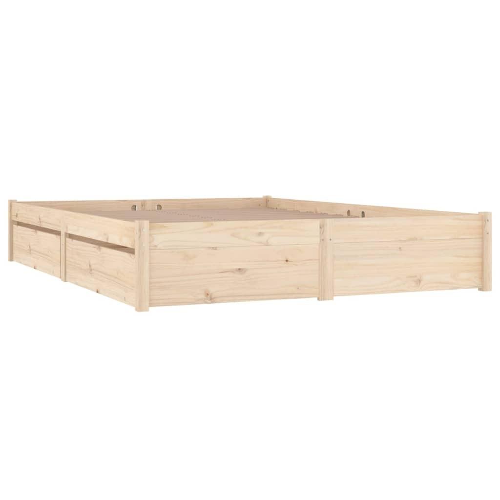Sengeramme med skuffer 140x200 cm