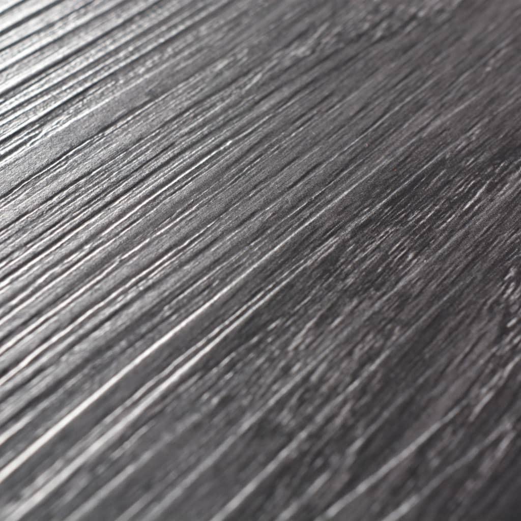 Selvklæbende gulvbrædder 2,51 m² 2 mm PVC sort og hvid