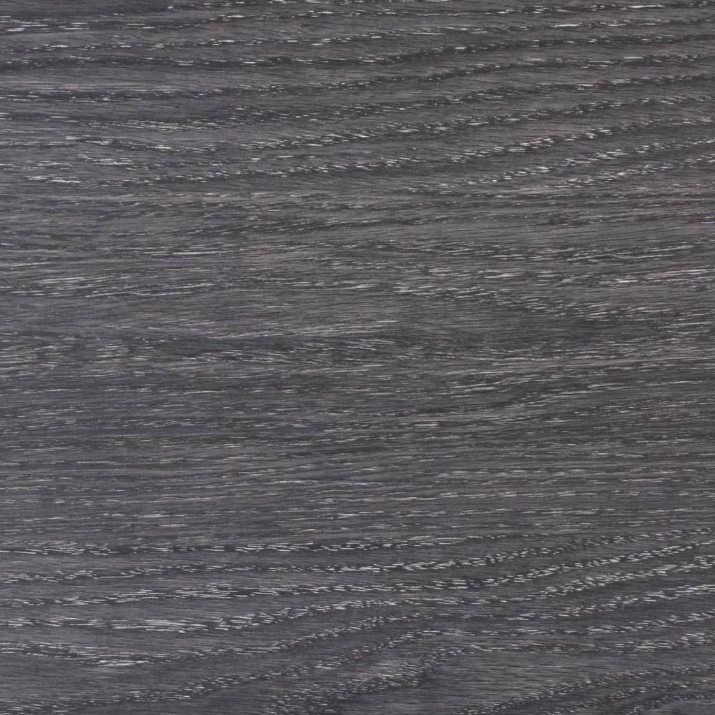 Selvklæbende gulvbrædder 2,51 m² 2 mm PVC sort og hvid