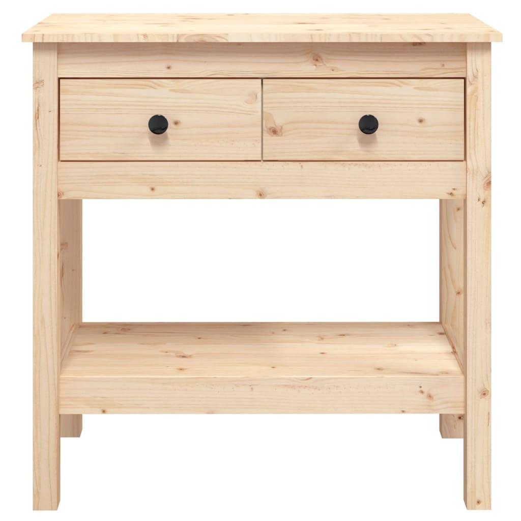Konsolbord 75x35x75 cm massivt fyrretræ