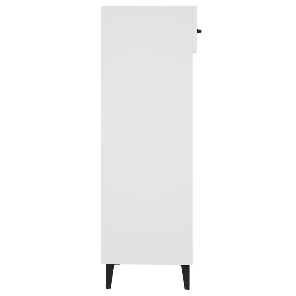 Skoreol 30x35x105 cm konstrueret træ hvid