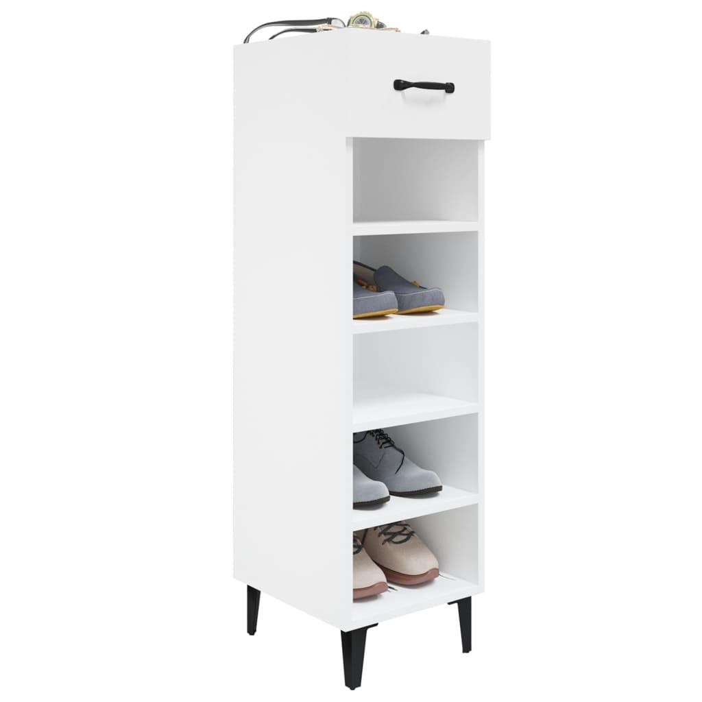 Skoreol 30x35x105 cm konstrueret træ hvid