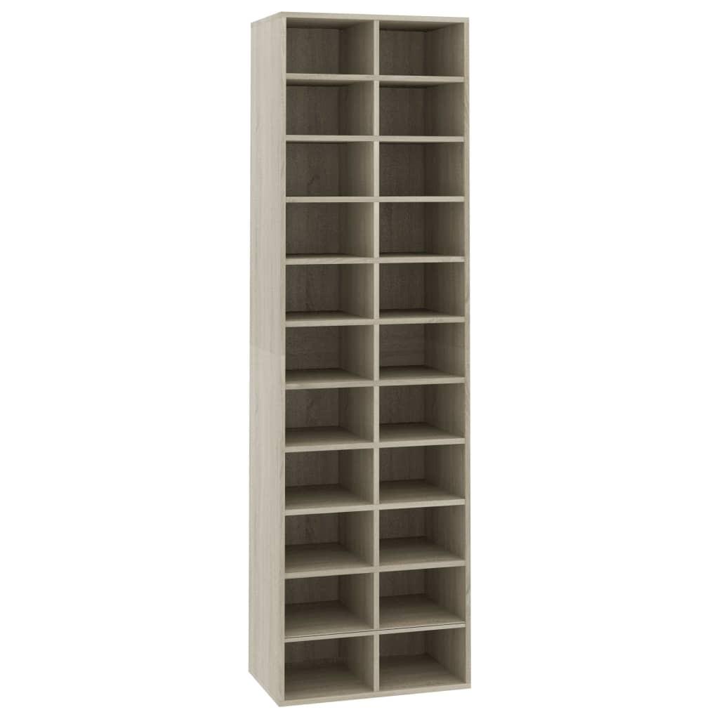 Skoskab 54x34x183 cm konstrueret træ sonoma-eg