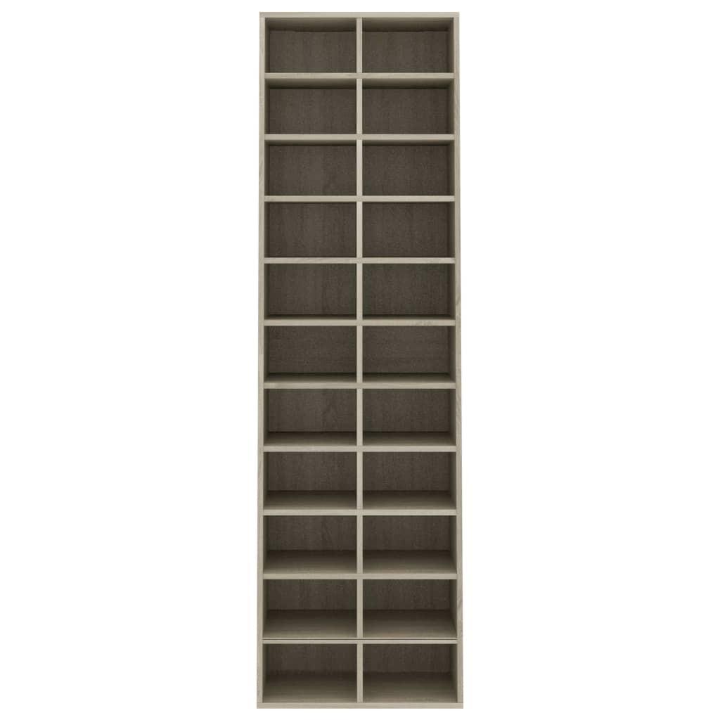 Skoskab 54x34x183 cm konstrueret træ sonoma-eg