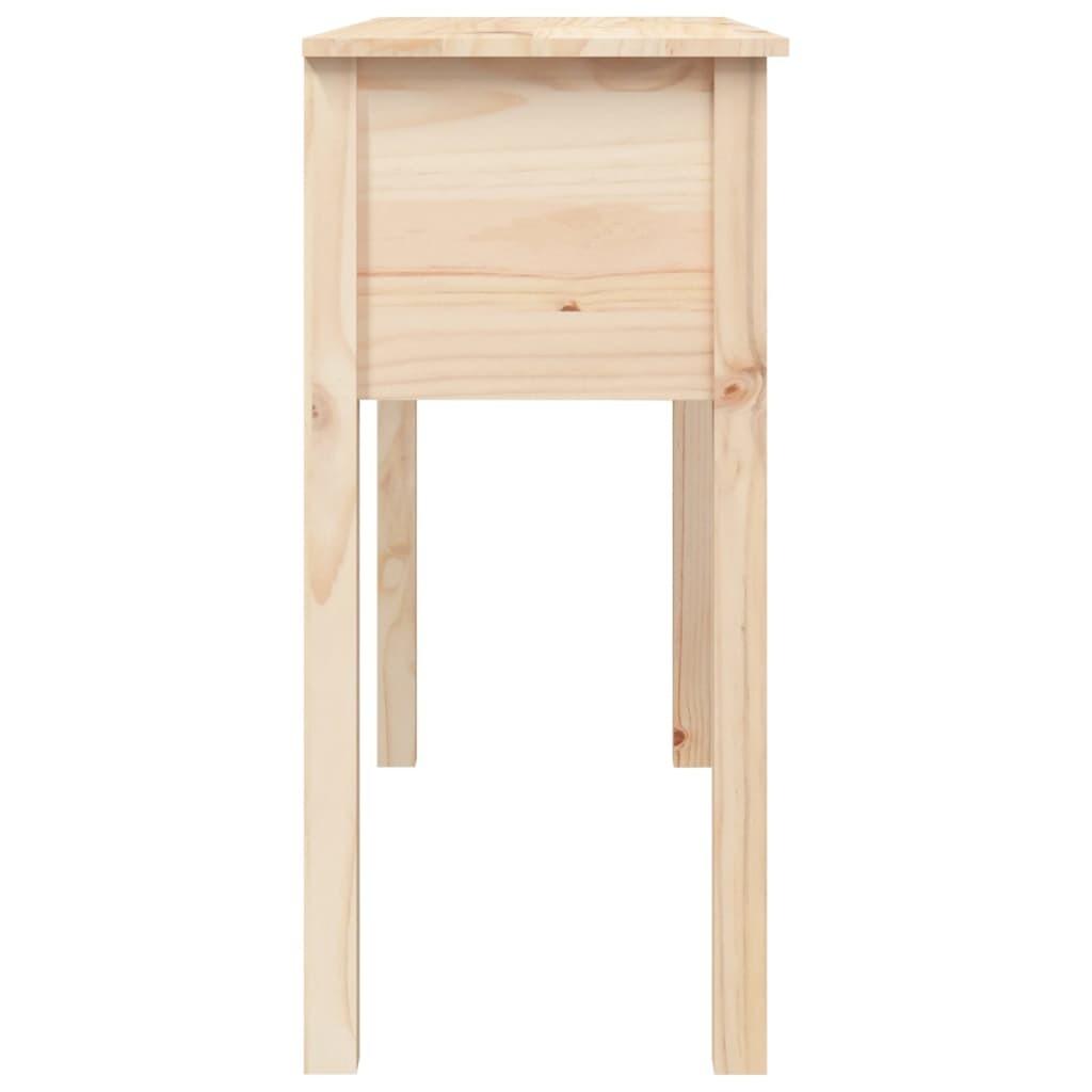 Konsolbord 100x35x75 cm massivt fyrretræ